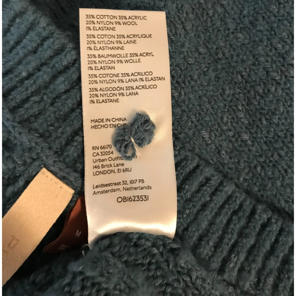 Anthropologie Pilcro Oversized Cable-Knit Sweater Tee - Size Medium - Picture 9 of 9